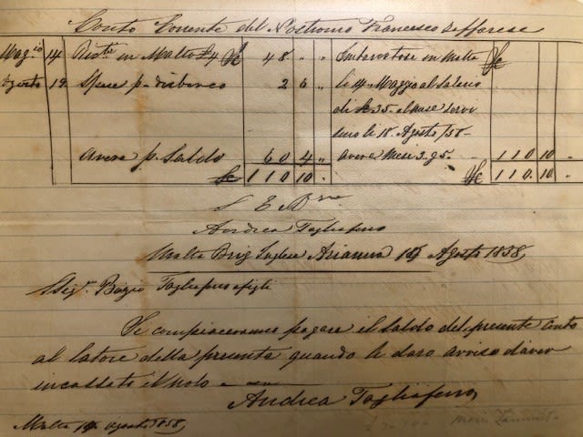 Shipping documents from 1850s to 1914. (8) Largest Approx 22x28cm. (C1) - Image 6 of 9