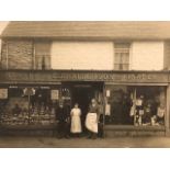 Photograph of Drapers and Grocers shop, early 20thC. G.J Halberson, Paddocks Wood. Approx 20x26cm (