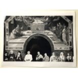 World Religious leaders press photograph. Vintage silver gelatin print by Brian Harris. Assisi Italy