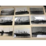 Photographs of ships. Early 20thC, silver gelatins. (10) Largest Approx 22x17cm