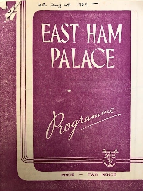 Quantity of vintage theatre programmes for UK theatres.  30x22 cm