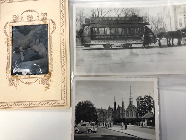 Small photograph album, 1905. Theatrical ephemera and various postcards and printed smaller - Image 3 of 5