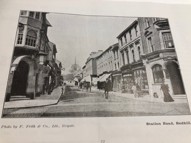 Reigate and Redhill booklet of photographs and ads. 1920. Some tears and missing pieces Approx