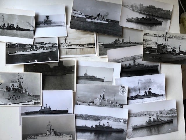 Quantity of vintage ship photographs. Many studio stamped on reverse 14x9cm