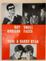 Roy Orbison and Small Faces concert programme. 27X20 CM (L A3)