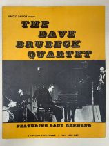 Dave Brubeck Quartet souvenir programme. 27X21 CM (L A3)