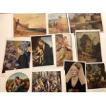 Postcards, art and cultural. 49 POSTCARDS