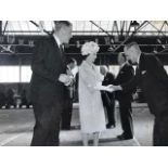 Harland and Wolff photographs incl Queen Elizabeth. Plus a leaflet and postcard