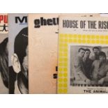 Sheet music scores from iconic records. House of the Rising Sun, My Way, Ghetto Child, Puppet on a