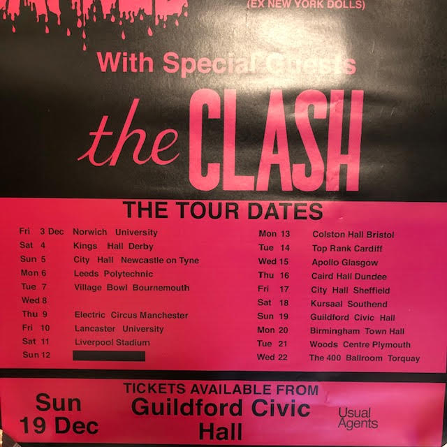 Sex Pistols, The Damned, The Clash poster. Thought to be later than original dates - Image 6 of 7