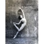 Photograph of ballerina pose by unknown photographer. Large exhibition print on Matt paper. 50x40cm