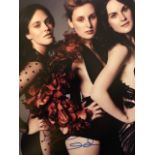 Laura Carmichael signed photograph with cast members from Downtown Abbey. With COA from third party.