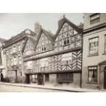 Photograph, Bore St, Lichfield. Late 19thC by J Valentine