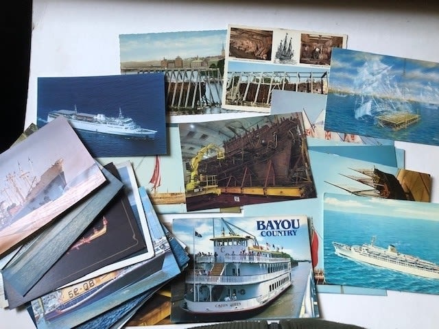 Shipping and maritime postcards, vintage and modern. Incl RPs and photos. Early 20thC and later