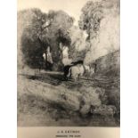 John Sell Cotman. 4 Prints plus two photographs of works, stamped National Gallery. 26X20 cm (L