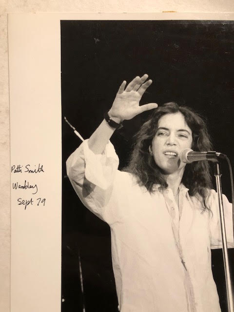 Jill Furmanovsky photograph of Patti Smith, dated 1979. Label and stamp on reverse and note - Image 2 of 5