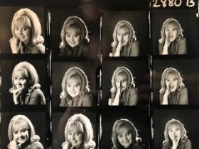 Dezo Hoffmann photographs of Lulu in a contact sheet of 12 Images. C 1967, photographer’s stamp on
