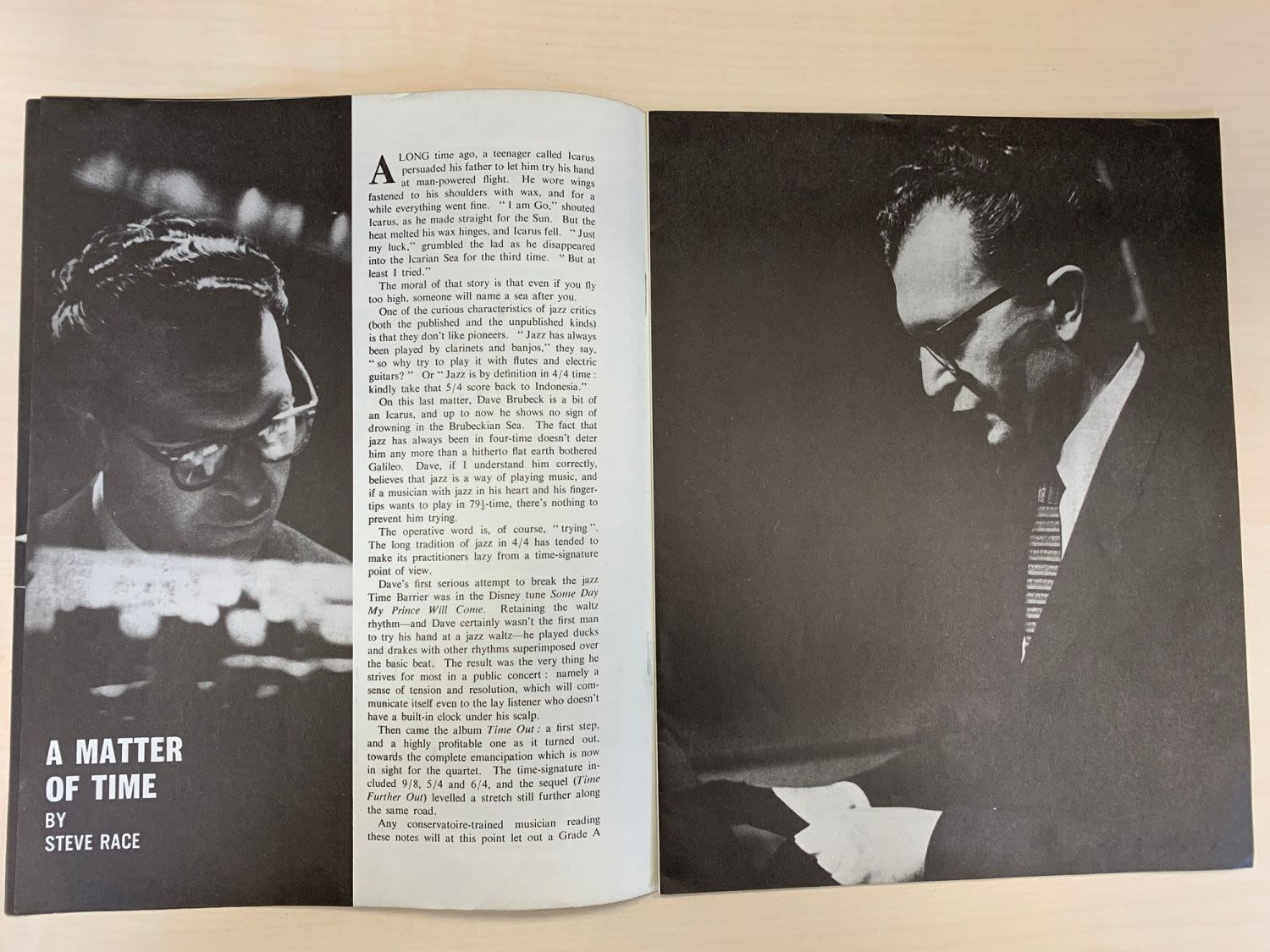 Dave Brubeck Quartet souvenir programme. 27X21 CM (L A3) - Image 3 of 4