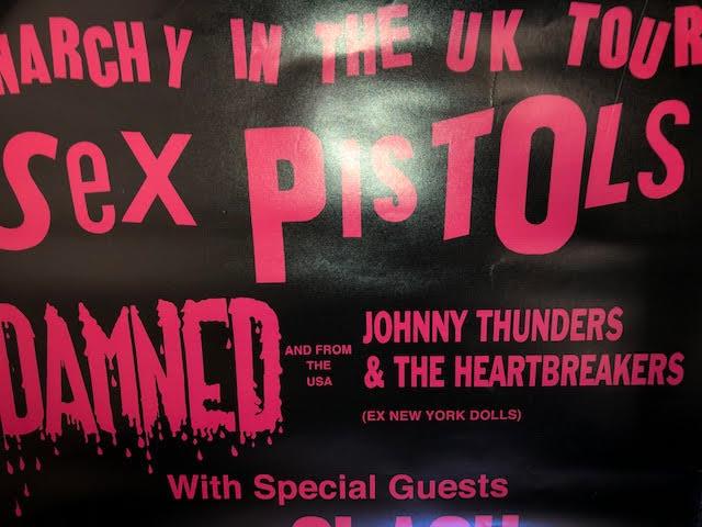 Sex Pistols, The Damned, The Clash poster. Thought to be later than original dates - Image 3 of 7