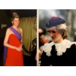 10 Princess Diana prints with corresponding transparencies, without copyright. 15X10 CM