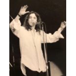 Jill Furmanovsky photograph of Patti Smith, dated 1979. Label and stamp on reverse and note