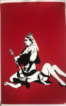 After Banksy, limited edition print by West Country Prince. Victoria