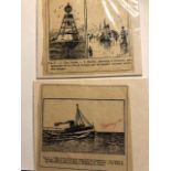 Early 20thC transparencies, colour and B/W. Incl ships, topographical and Dogs (12) Largest