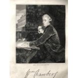 William Chambers memoirs by Thomas Hardwick, signed by the author. 1825