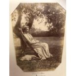 Album of photographs and sketches, some prints. Of artworks, sculptures and people most captioned