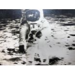 NASA related photographs of space flights. Some with written captions. Including Apollo 11 and 14. 6