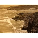 Photographs (2) of Perranporth. Marked Judges ltd. 27x13 cm