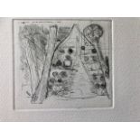 3 signed Paul Coldwell Etchings from a larger portfolio. Boxed. 32X32 cm. (LB3)