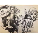 Pepe Gonzales of Marilyn Monroe. Print signed within the plate