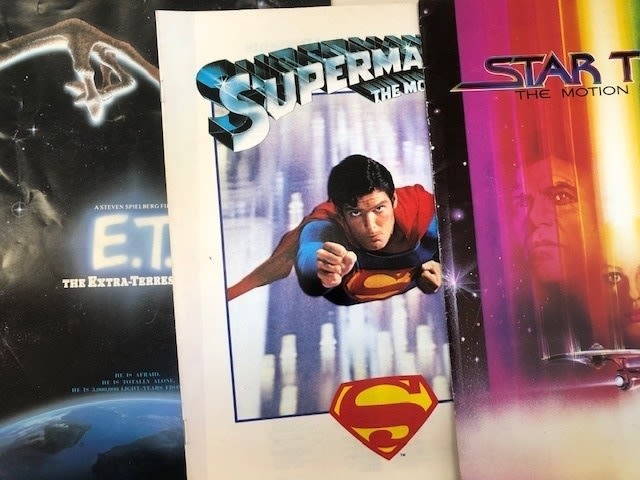 Film programmes for ET, Star Trek and Superman The Movie. 30X22 CM (L A3). - Image 7 of 8