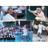 Press photographs of tennis players, various eras. Includes by Jon Blau and Camera Press. Martina