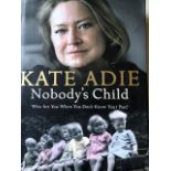 John Simpson and Kate Adie signed books. World renowned Journalists.