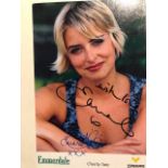 Soap Stars, signed photographs. Good selection of Emmerdale and Eastenders. (8)