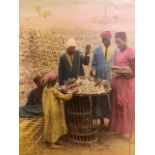 Photograph, unmounted by Bonfils. Hand coloured.