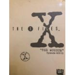 X Files, production script and notes from episode Red Museum. (S22)