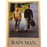 Rainman film, vintage promotional material as synopsis and production notes. 1988. (S22)