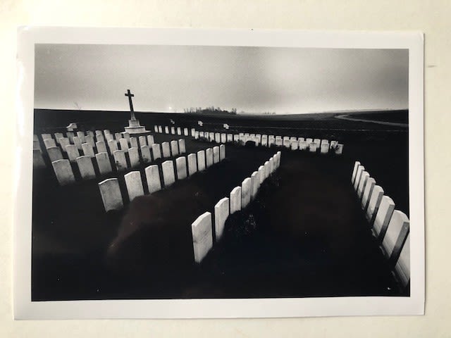Vintage press photograph of graveyard in N France. By Brian Harris, circa 1980. Approx 21x30cm - Image 5 of 5