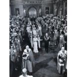 Queen Elizabeth coronation photograph, large format 1953.