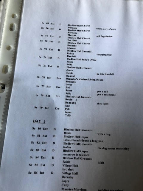 Midsummer Murders, archive of shooting schedules and cast lists for 2007. Includes a full script - Image 5 of 8