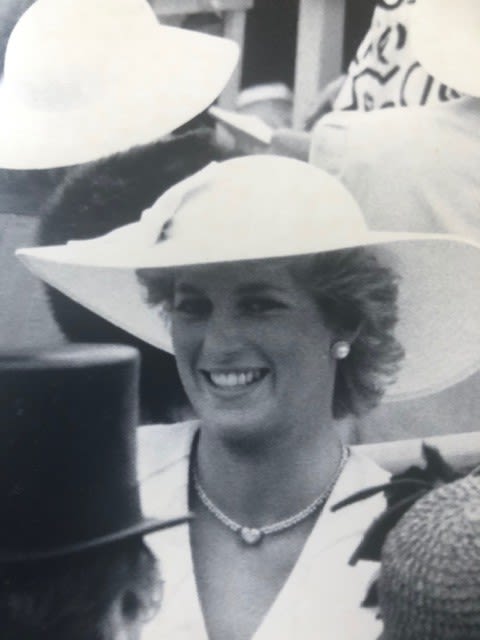 Diana Princess of Wales, press photograph. 1987 by Mike Maloney at Ascot Races Approx 23x30cm F1 - Image 2 of 6