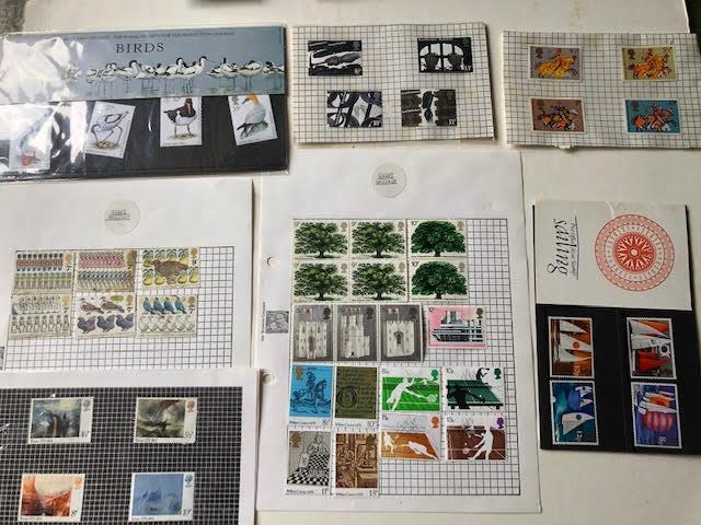 British stamps, mainly unused sets in sealed clear envelopes or on pages. Also some used and FDCs. - Image 3 of 11