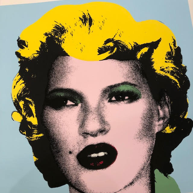 After Banksy, Kate Moss limited edition numbered print by West Country Prince.