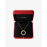 CARTIER LOVE 18CT GOLD & DIAMOND NECKLACE