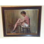 Oil painting framed signed Arthur Royce Bradbury (Born 1892)