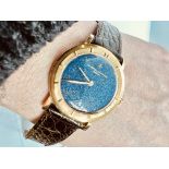 RARE 18CT VACHERON & CONSTANTIN REF. 6595 LAPIS LAZULI MANUAL WIND VINTAGE WATCH