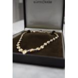 MAPPIN & WEBB 5.00CT DIAMOND NECKLACE IN TWO TONE METAL TESTED AS 18ct GOLD